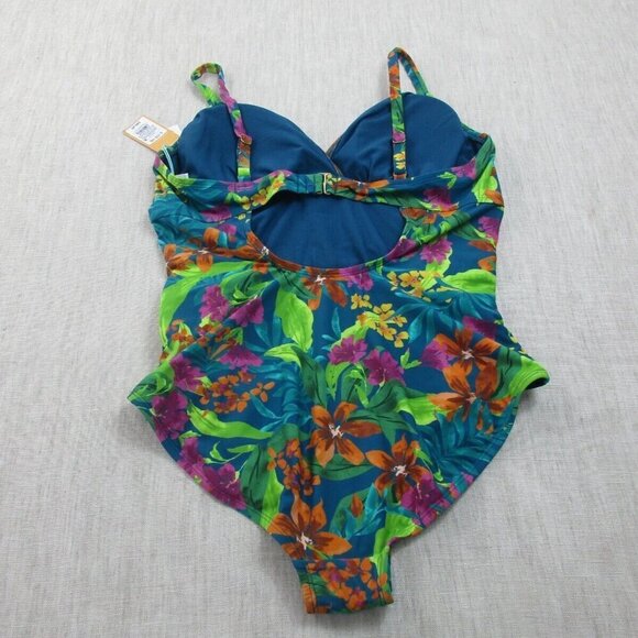 Kona Sol‎ Bodysuit Womens L Multi Full Seat Coverage Adjustable Straps VN1345353 - Picture 2 of 11